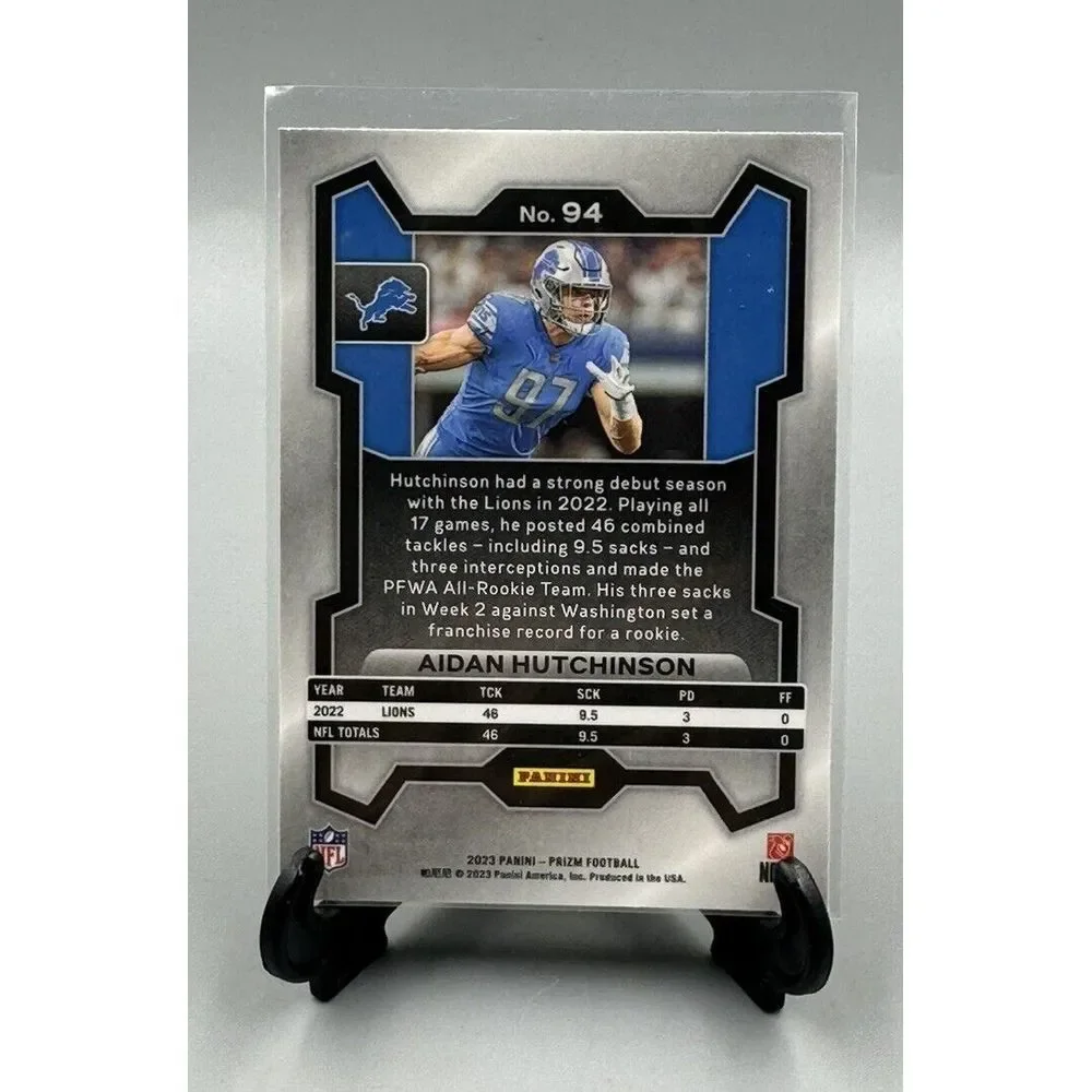 2023 Panini Prizm Aidan Hutchinson Base #94 Detroit Lions‎